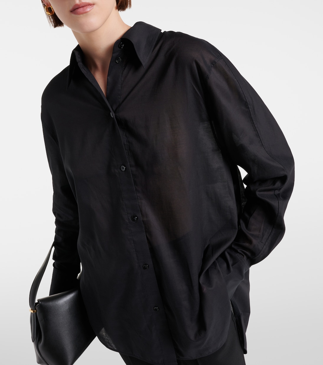 Oversize-Hemd aus einem Baumwollgemisch | Toteme