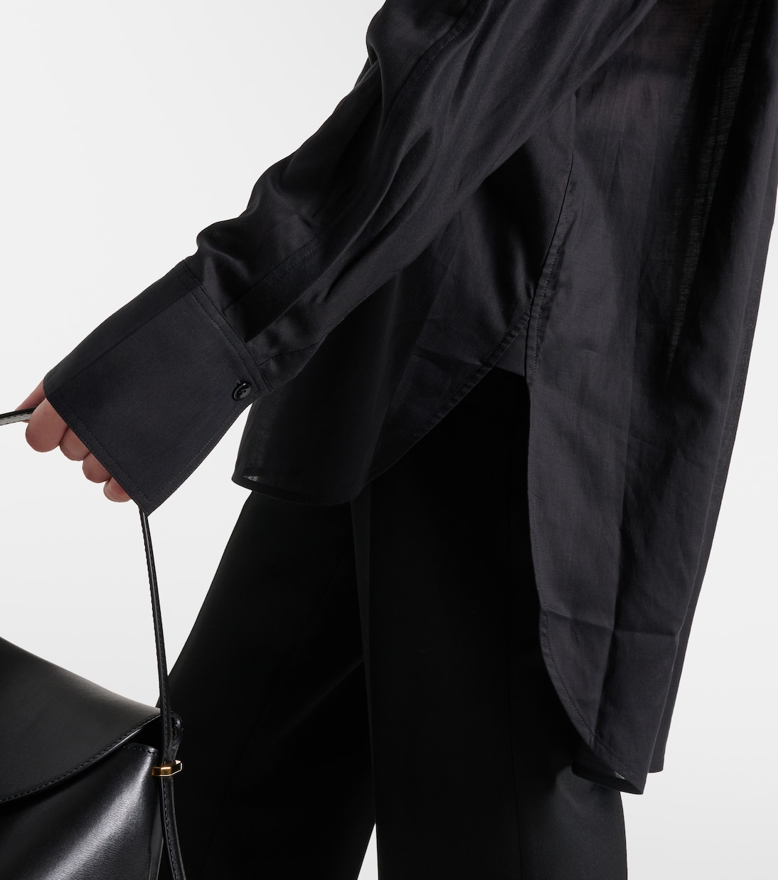 Oversize-Hemd aus einem Baumwollgemisch | Toteme