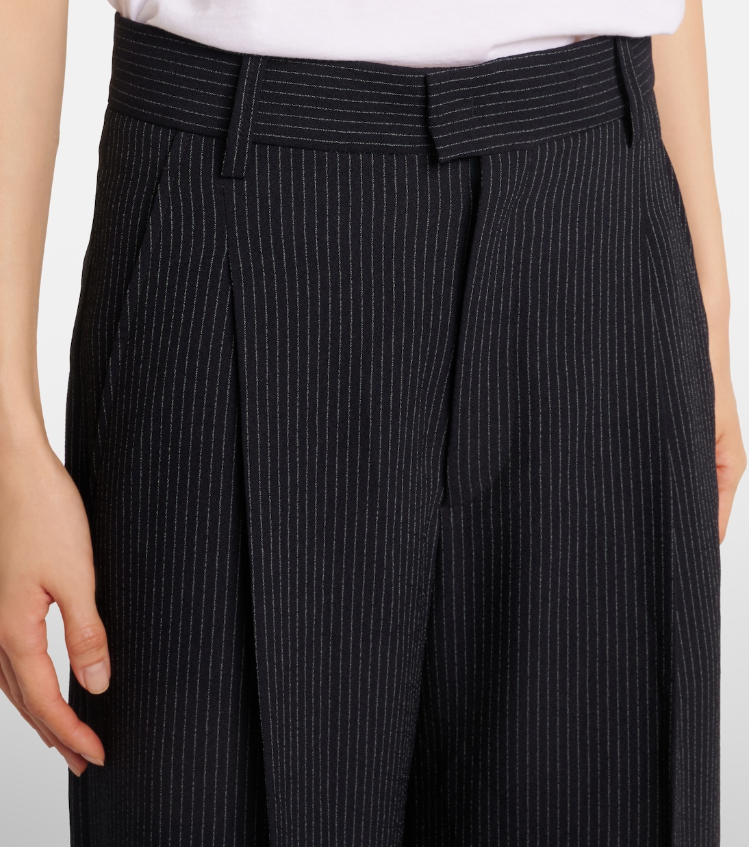 Pantaloni a gamba larga Romina in crêpe | Isabel Marant