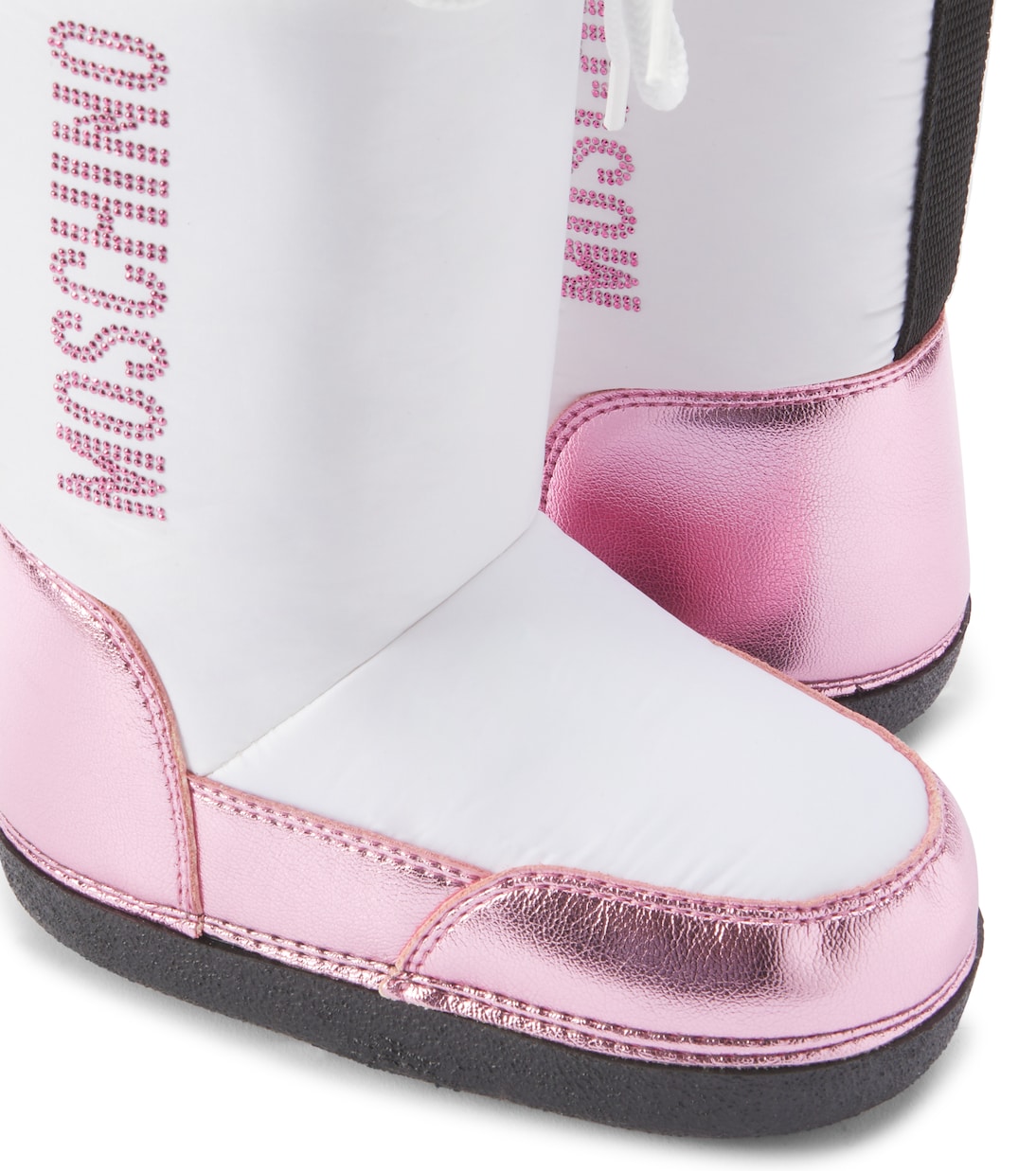 Schneestiefel aus Lederimitat | Moschino Kids
