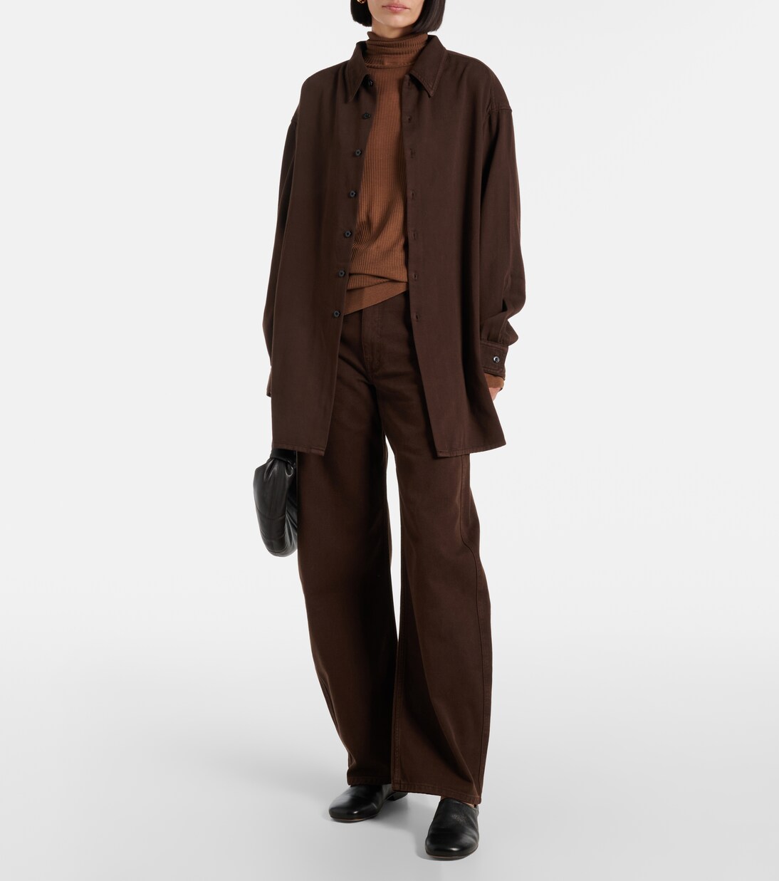 Ribbed-knit turtleneck top | Lemaire