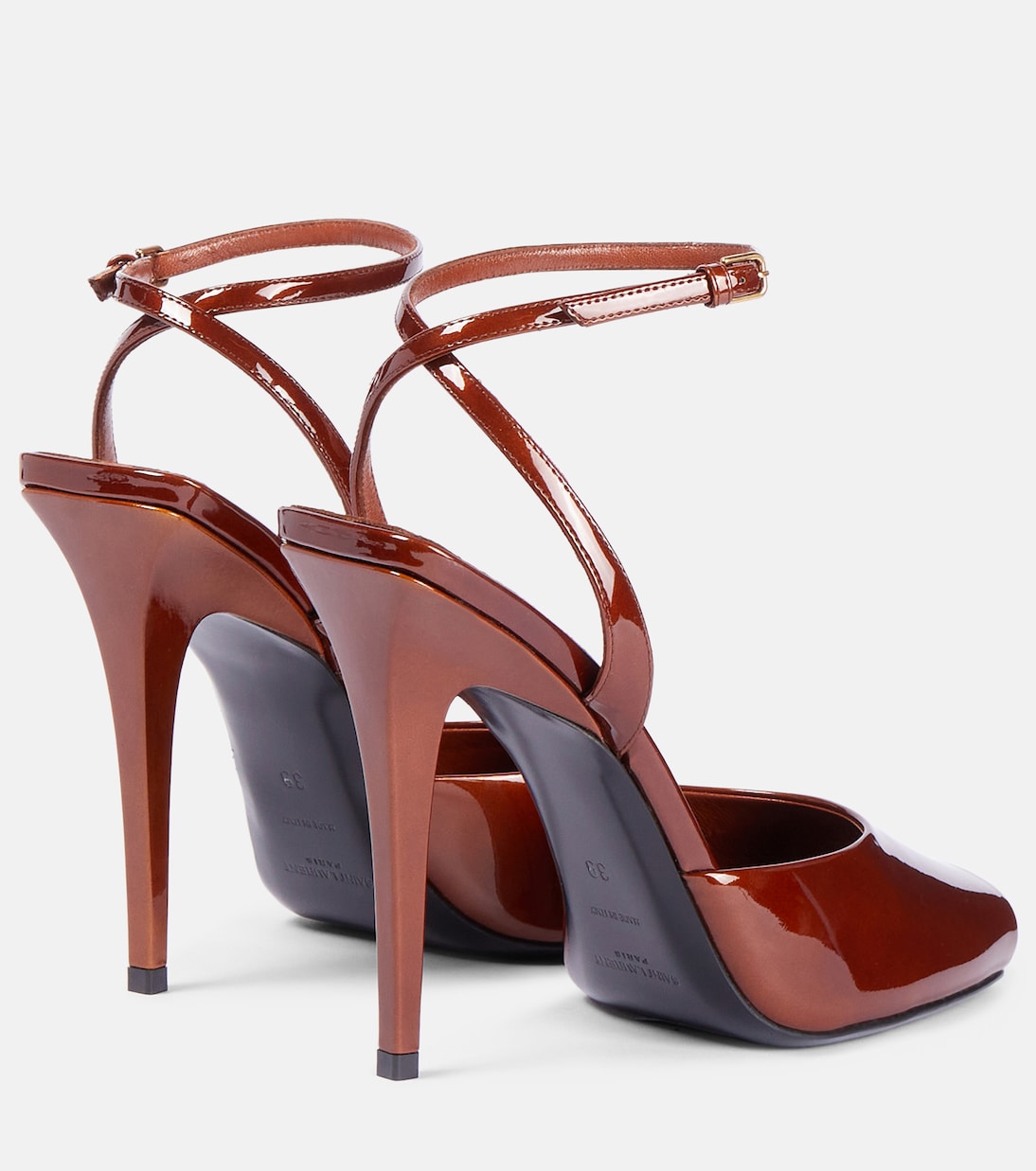 La Scandale 110 patent leather sandals | Saint Laurent