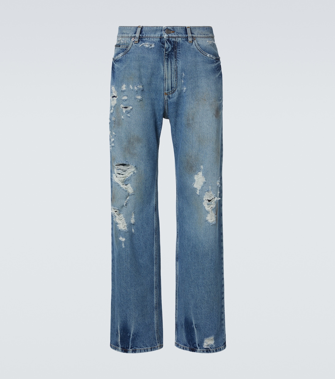 Distressed wide-leg jeans | Dolce&Gabbana