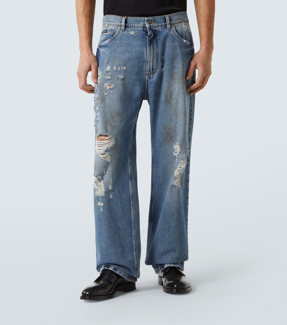 Distressed wide-leg jeans | Dolce&Gabbana