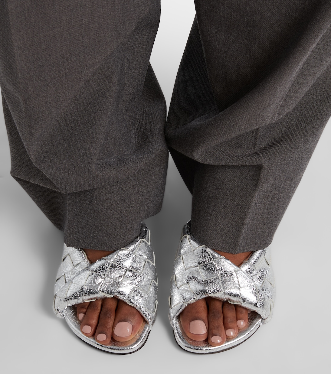 Mules Blink 80 in pelle Intrecciato | Bottega Veneta