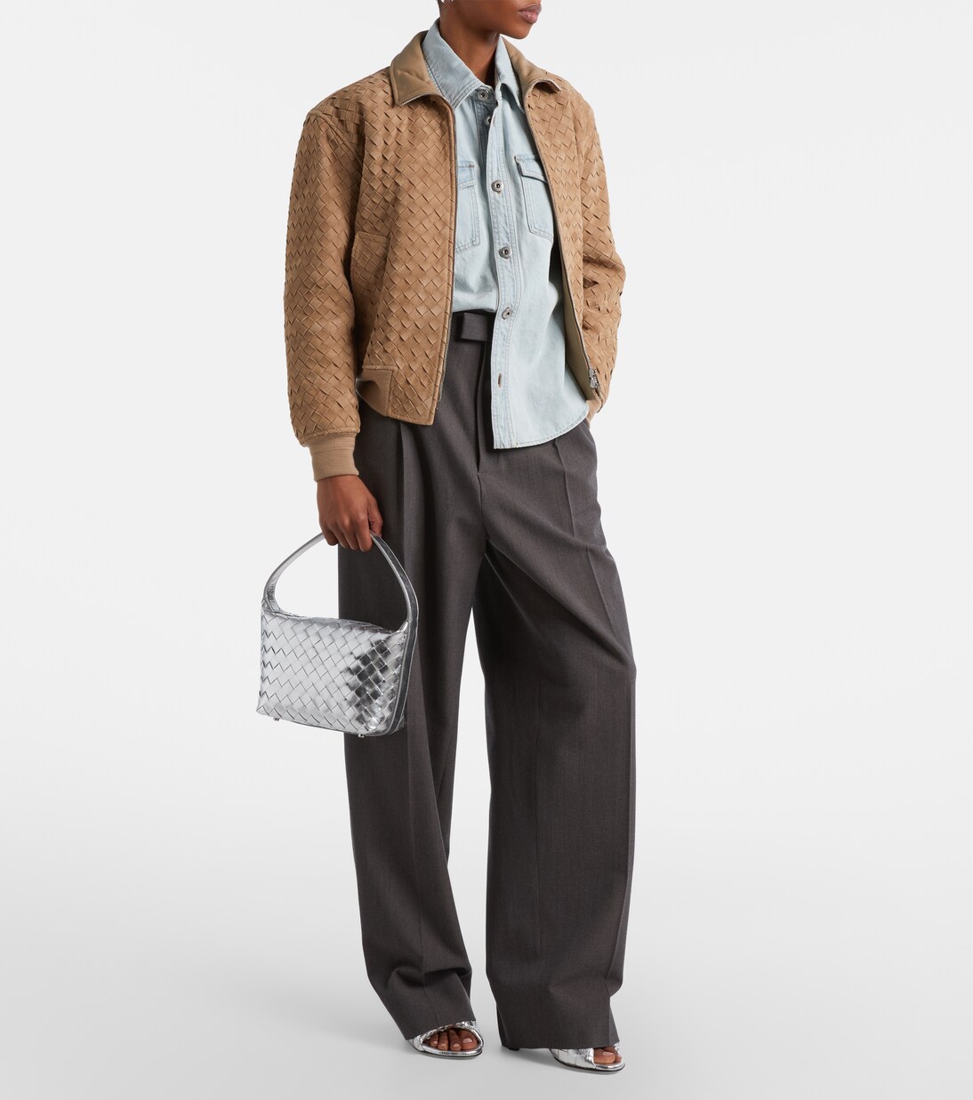 Mules Blink 80 in pelle Intrecciato | Bottega Veneta