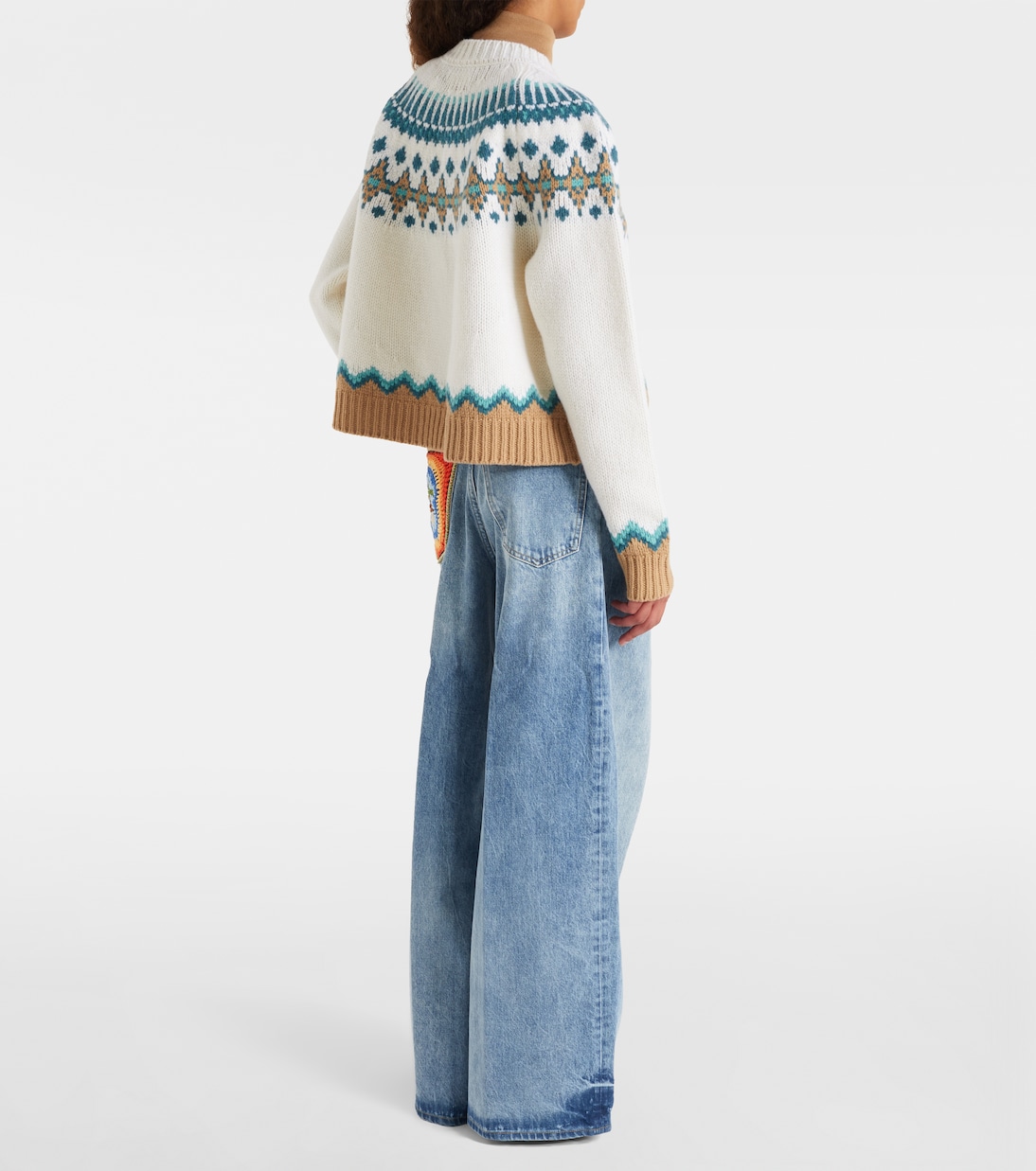 Sunny Crochet wide-leg jeans  | Alanui