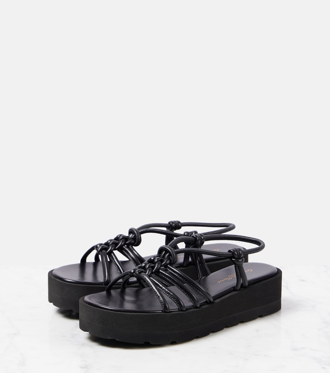 Plateausandalen Hebe aus Leder | Gianvito Rossi