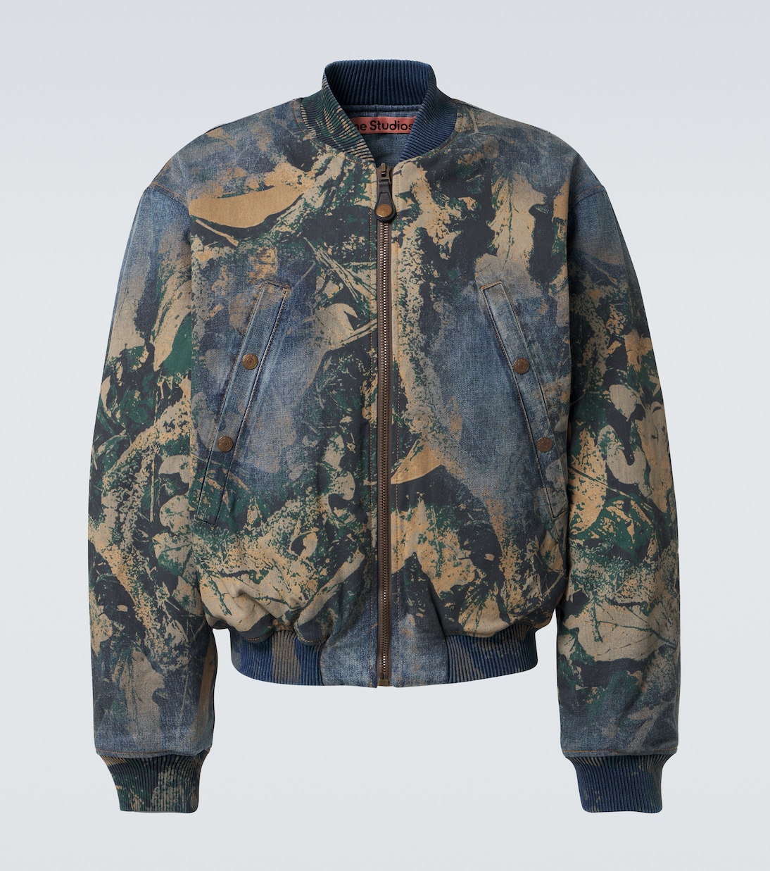 Chaqueta bomber de denim estampada | Acne Studios