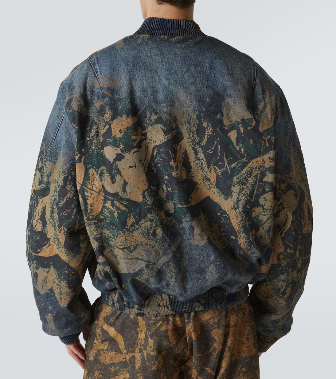 Chaqueta bomber de denim estampada | Acne Studios