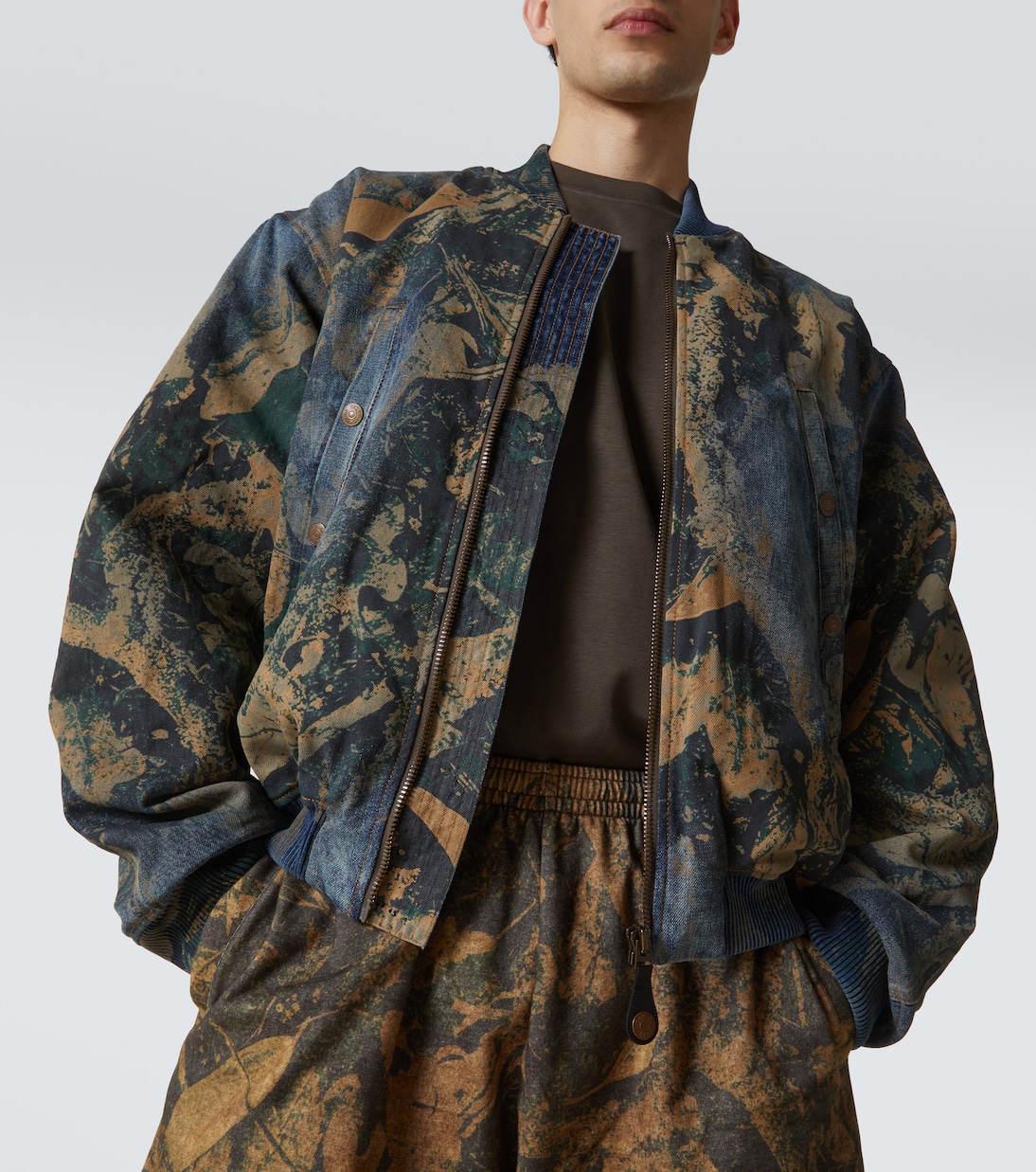 Chaqueta bomber de denim estampada | Acne Studios