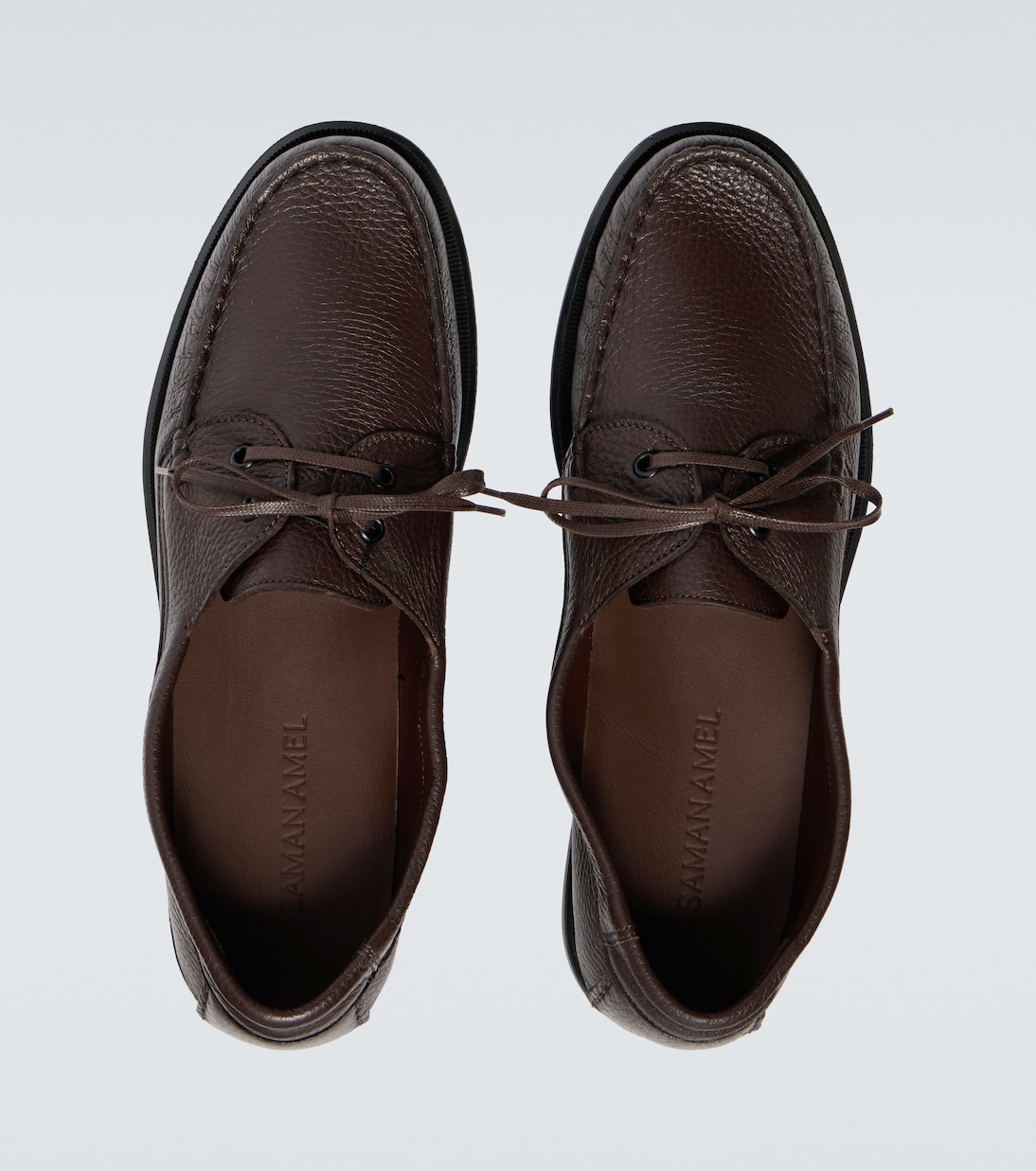 City Moc leather boat shoes | Saman Amel