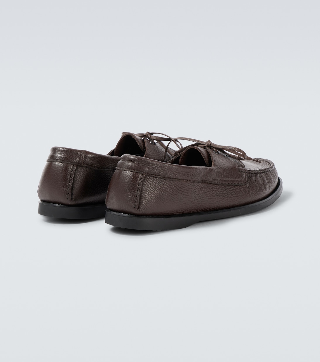 City Moc leather boat shoes | Saman Amel