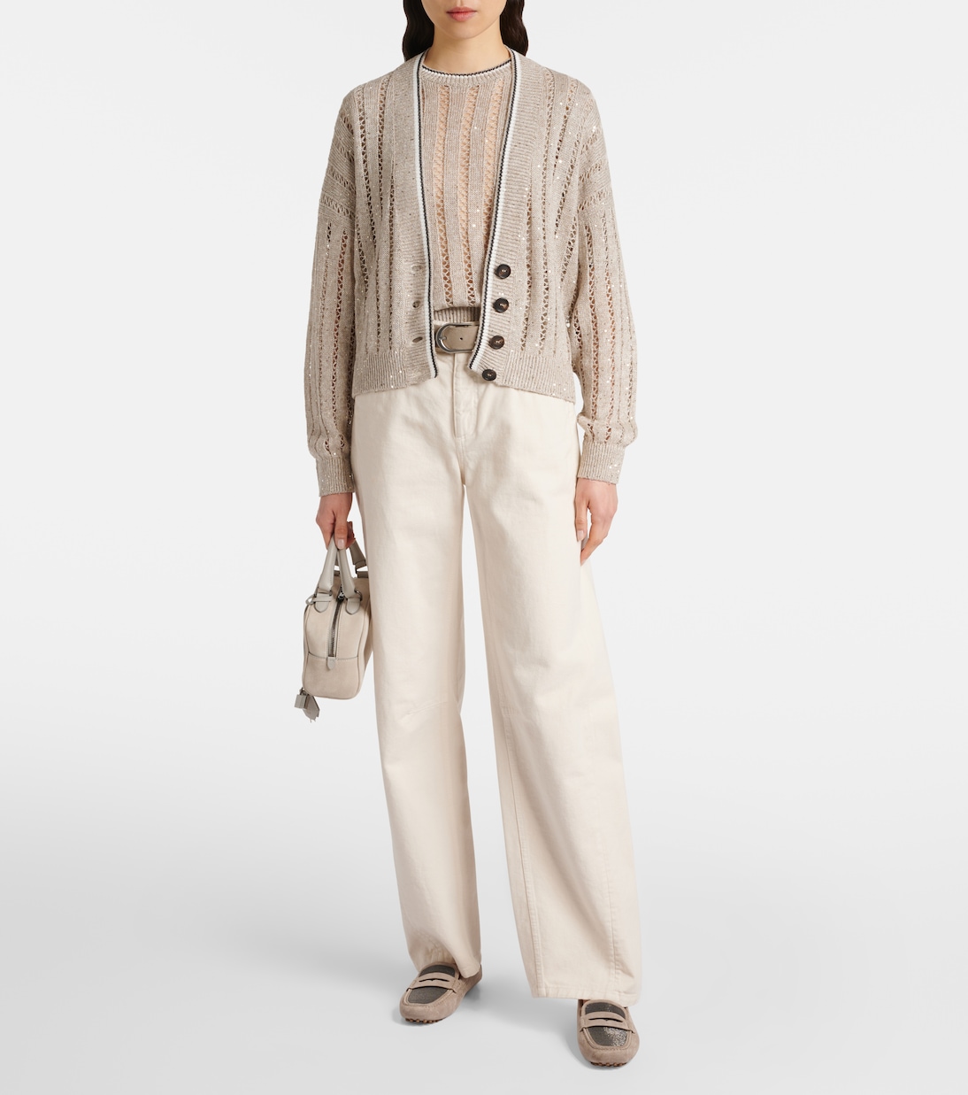 Verziete Mokassins aus Veloursleder | Brunello Cucinelli