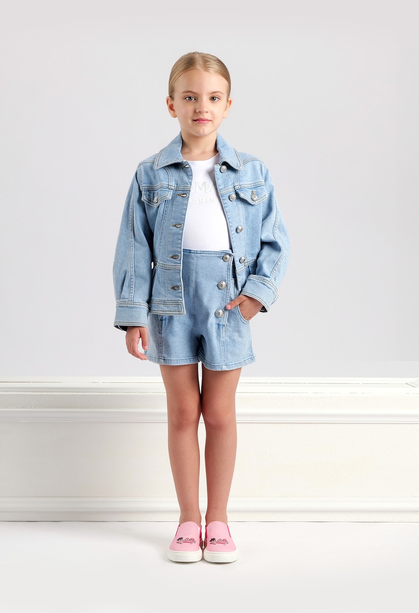 Cotton shorts | Balmain Kids
