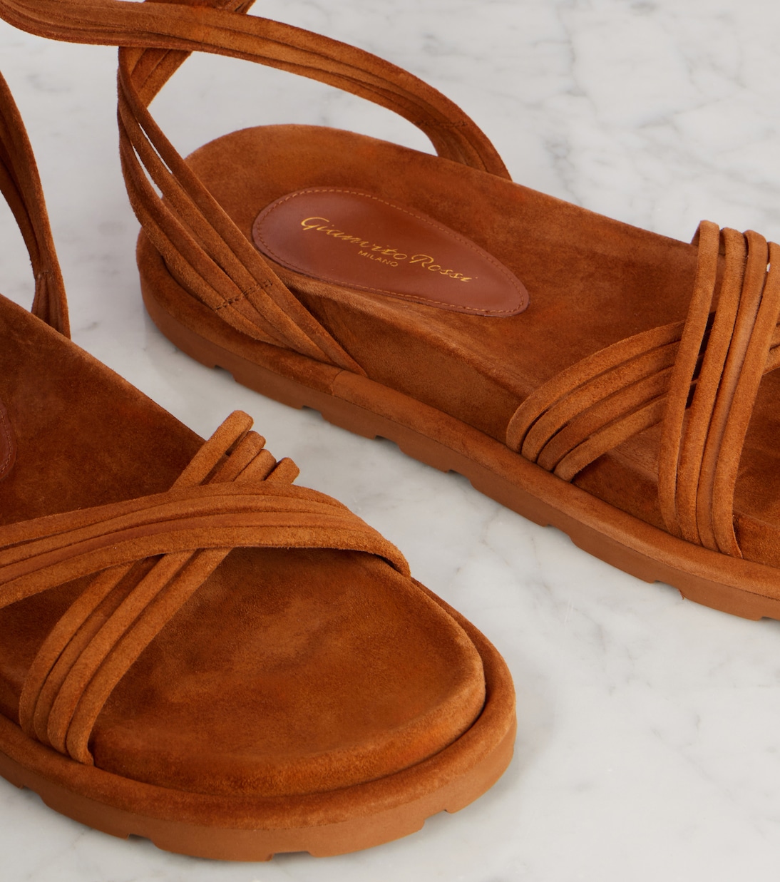 Sandalen Lianne aus Veloursleder | Gianvito Rossi