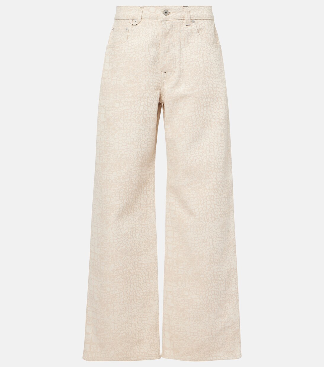 Jeans a gamba larga con stampa | Jacquemus