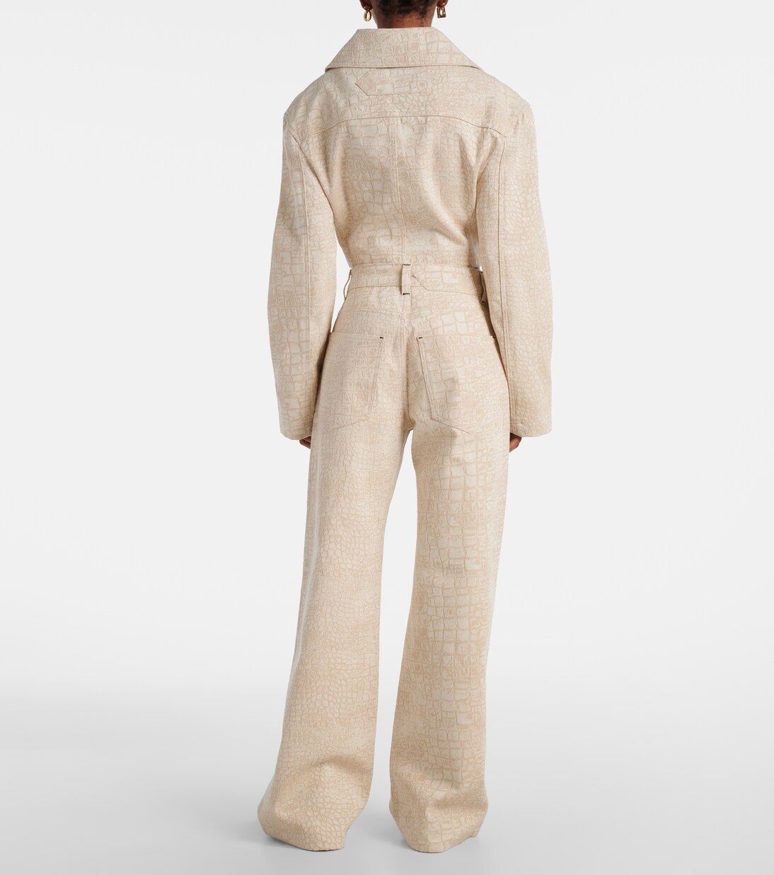 Jeans a gamba larga con stampa | Jacquemus