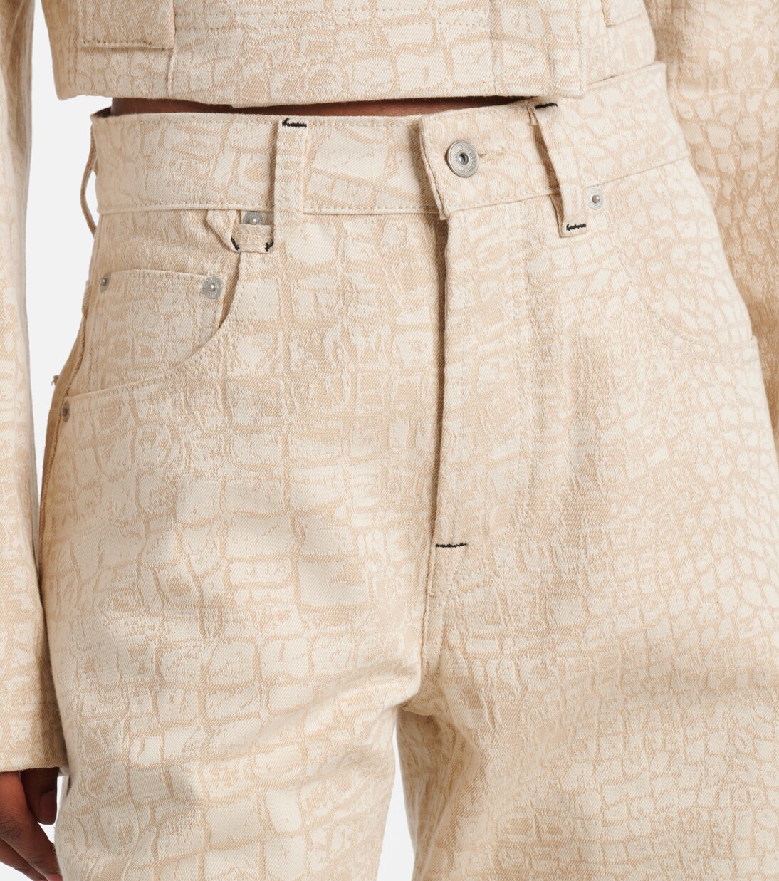 Jeans a gamba larga con stampa | Jacquemus