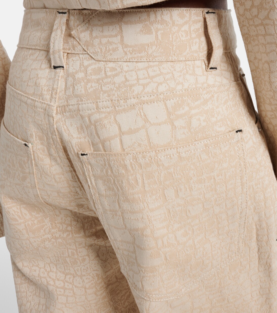 Jeans a gamba larga con stampa | Jacquemus