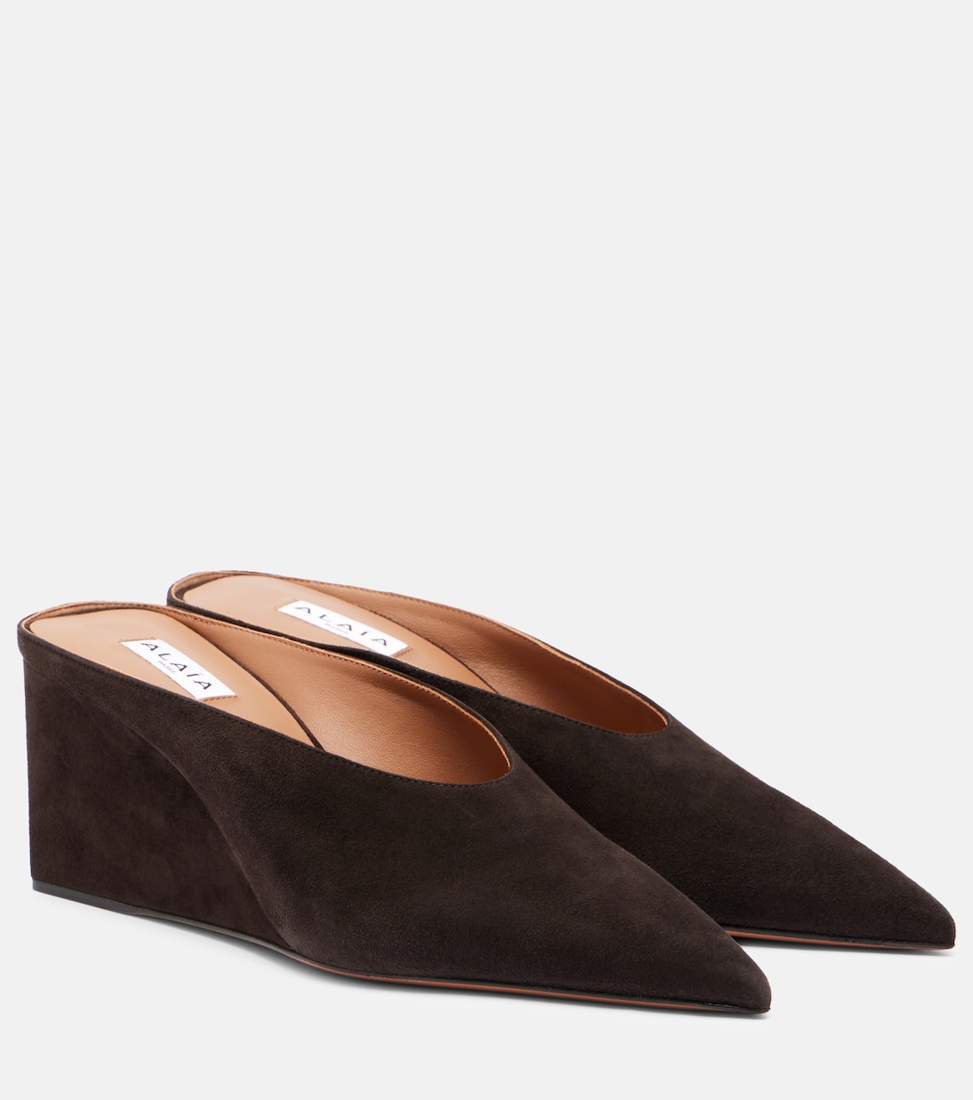 Cube 75 suede wedge mules | Alaïa