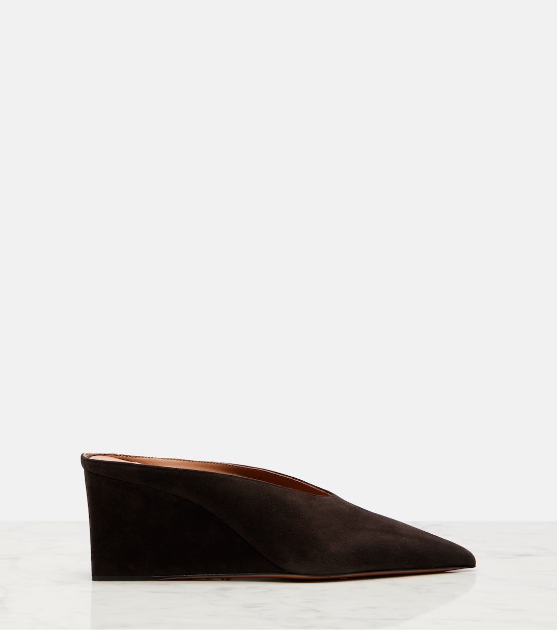 Cube 75 suede wedge mules | Alaïa