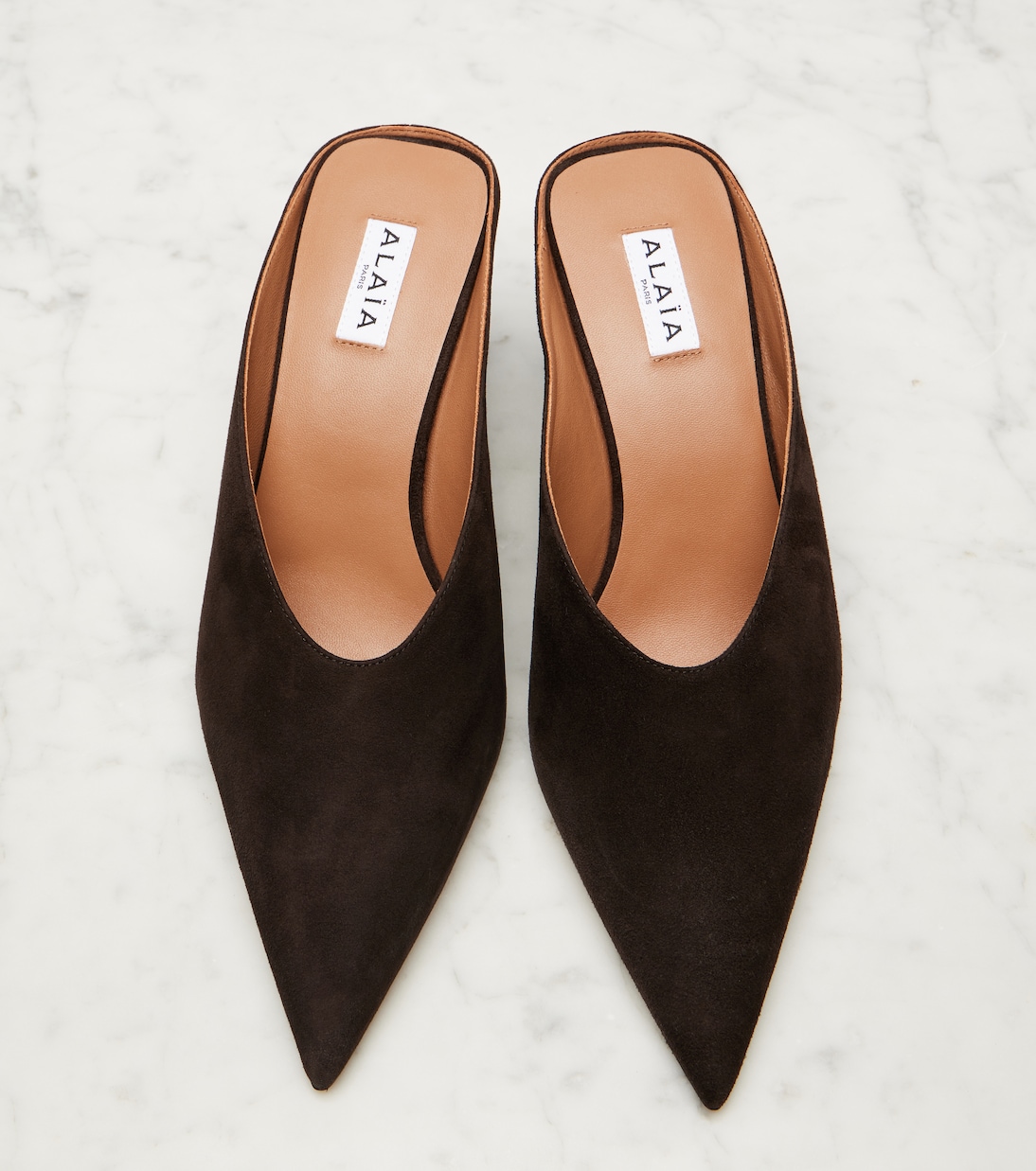 Cube 75 suede wedge mules | Alaïa