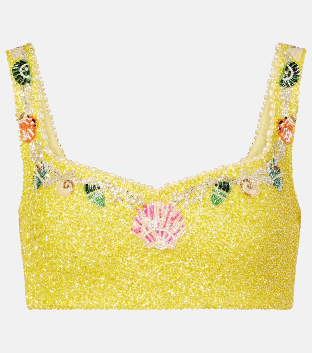 Marina embellished crop top | Clio Peppiatt