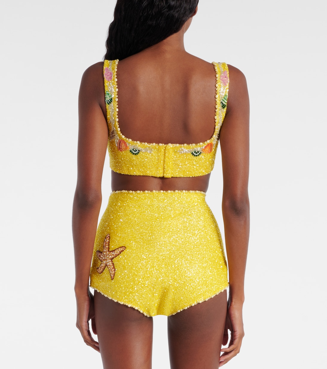 Marina embellished crop top | Clio Peppiatt