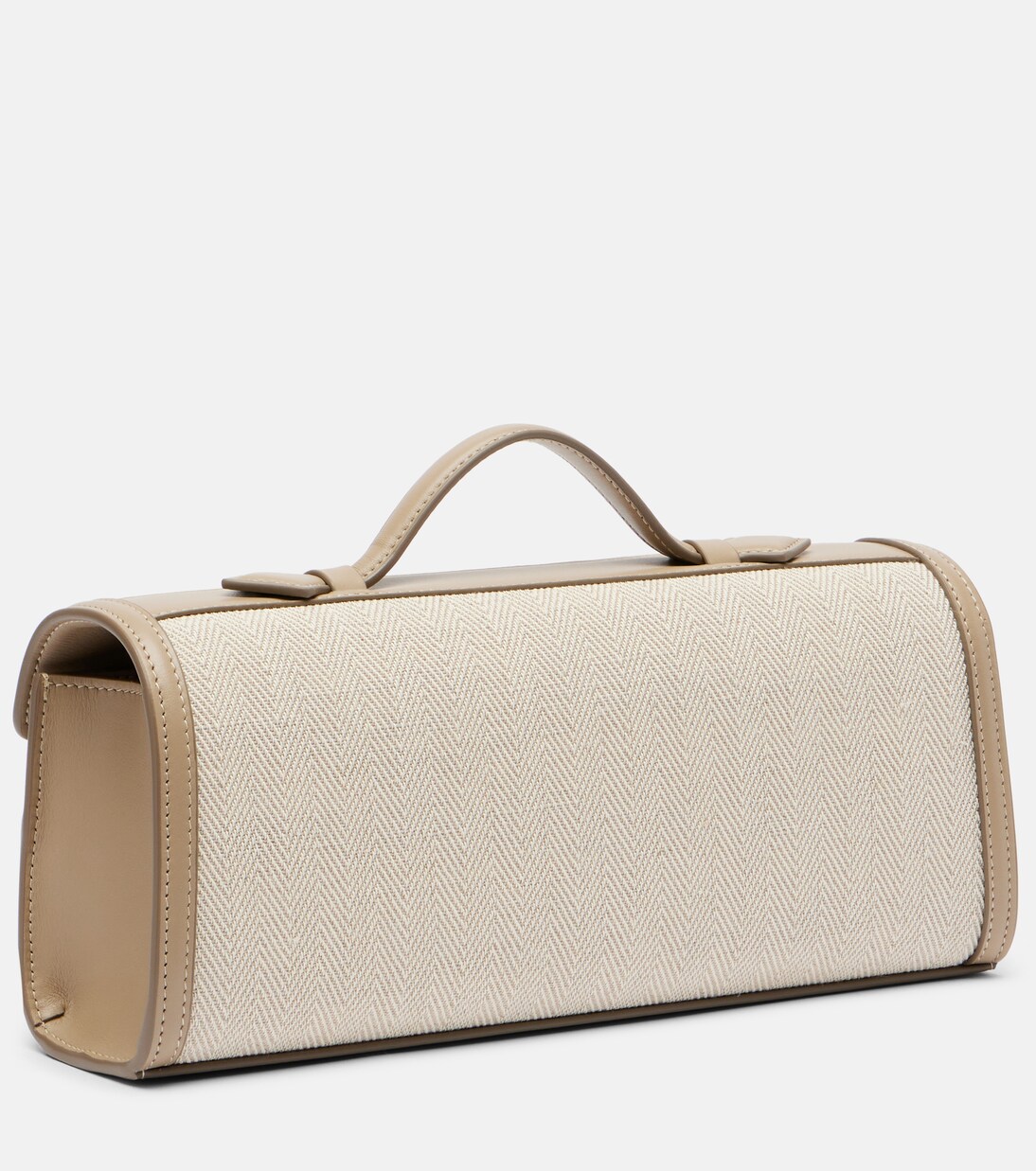 Slim Symmetry leather-trimmed tote bag | Savette