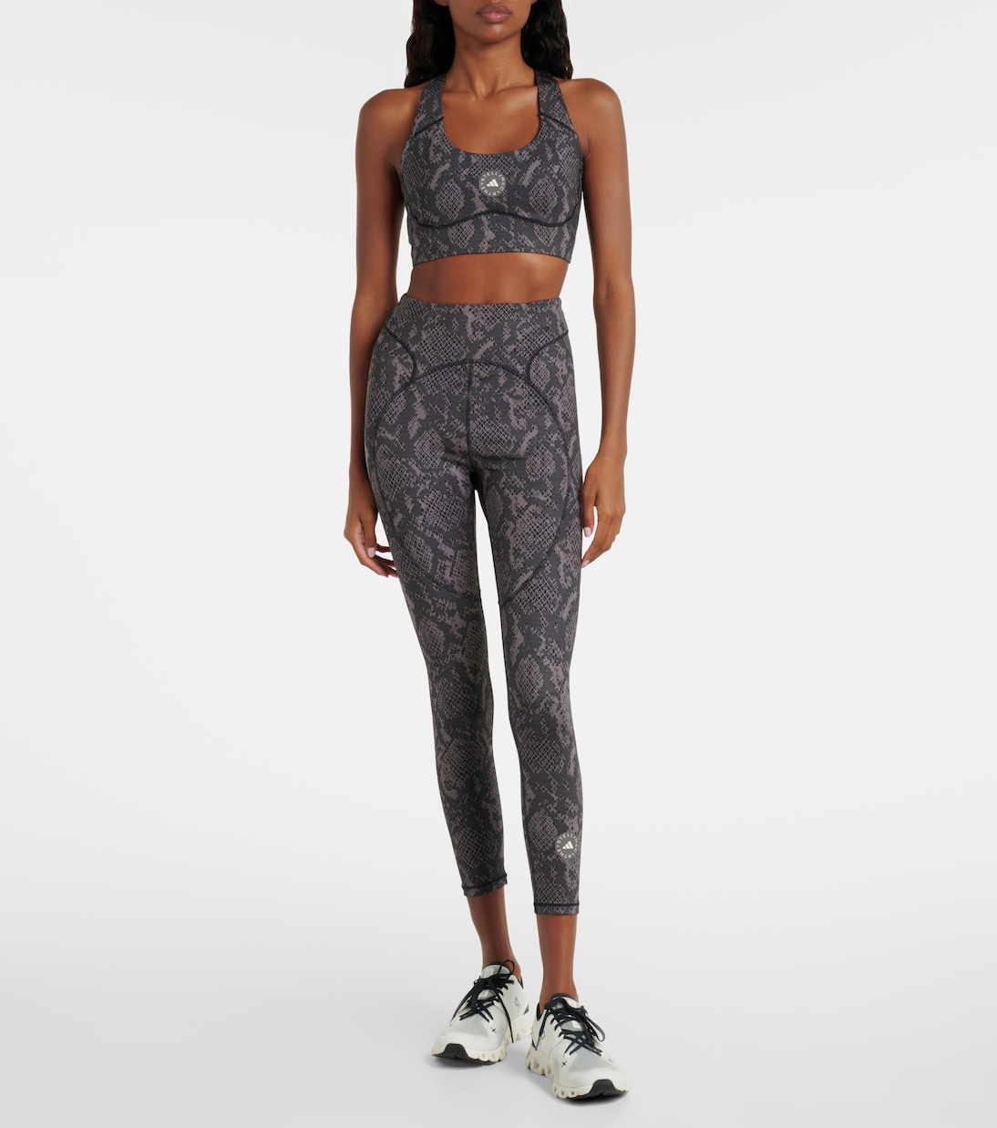 Printed high-rise leggings | Adidas by Stella McCartney