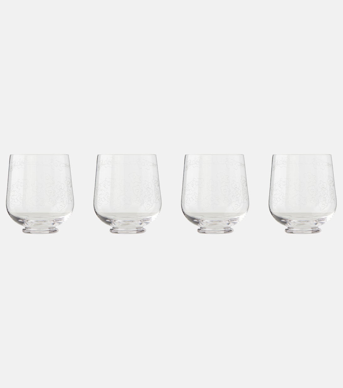Set de 4 verres Midnight Flowers Dark Viola par Marni | Serax
