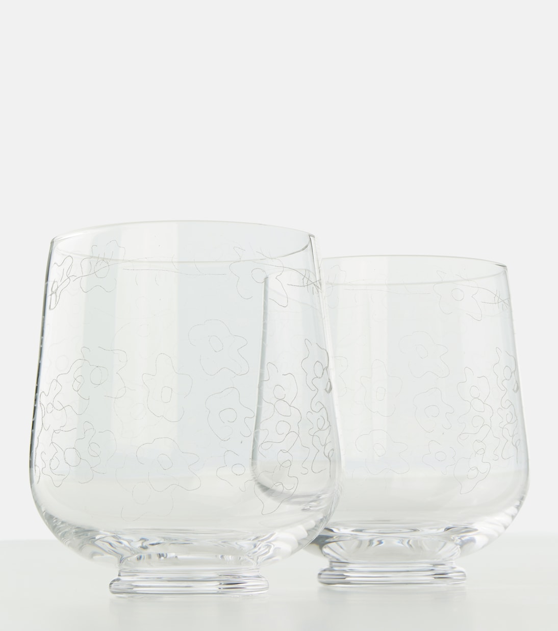 Set de 4 verres Midnight Flowers Dark Viola par Marni | Serax