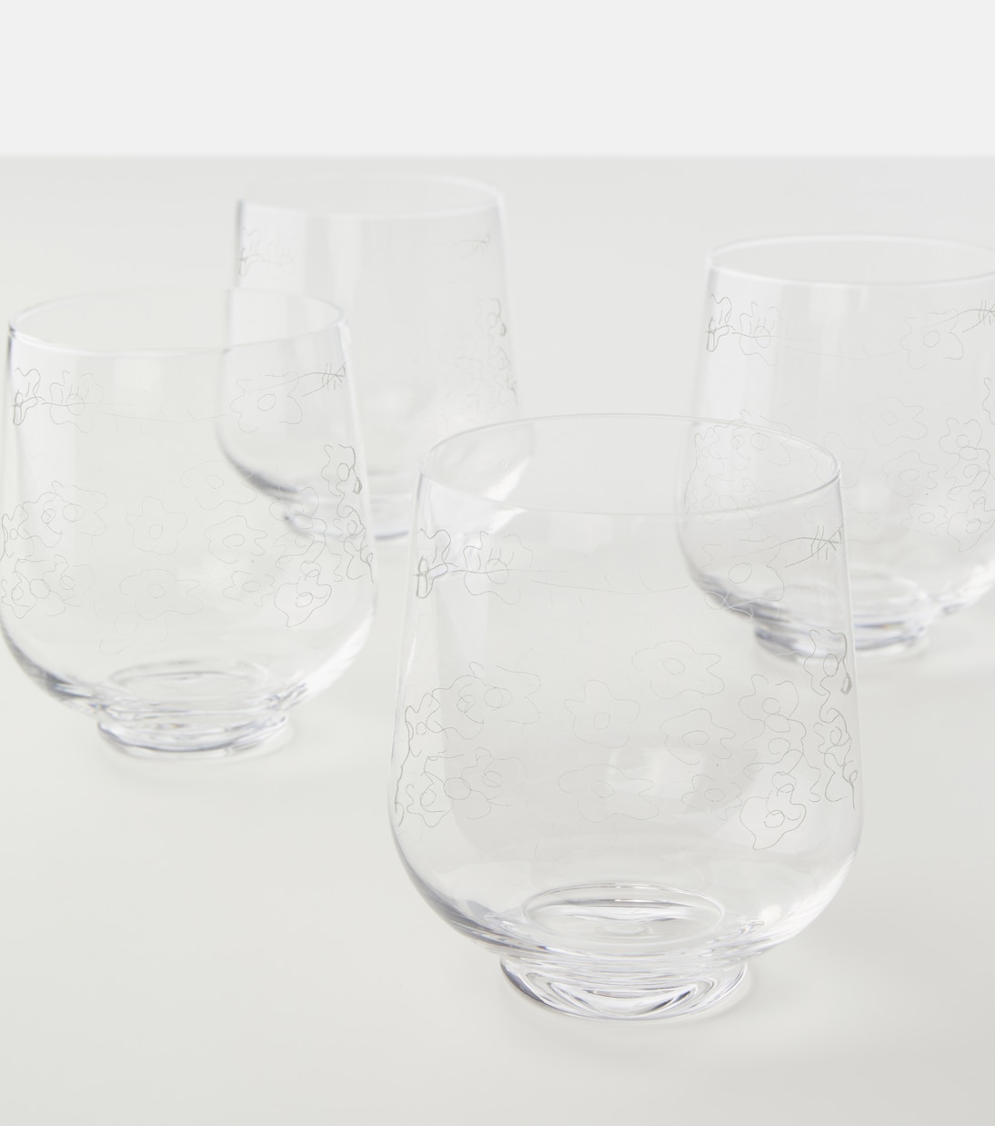 Set de 4 verres Midnight Flowers Dark Viola par Marni | Serax