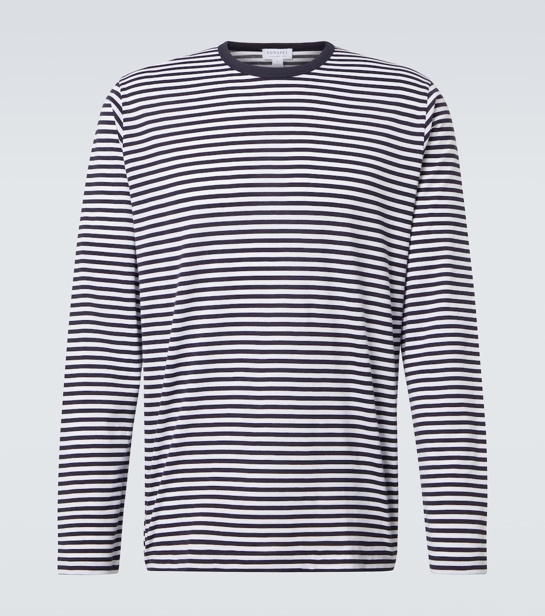 Striped cotton T-shirr | Sunspel