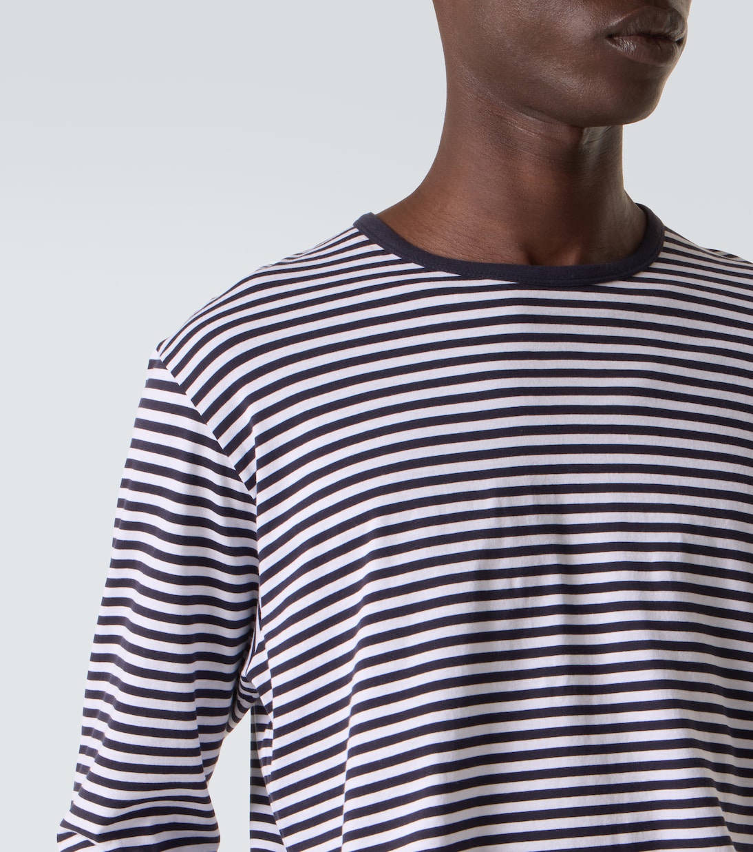 Striped cotton T-shirr | Sunspel