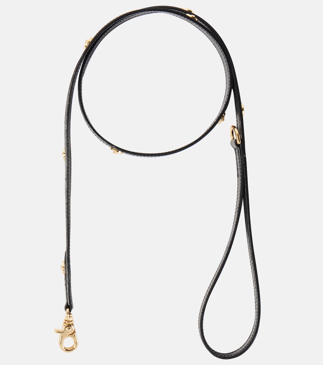 Leather dog leash | Versace Home