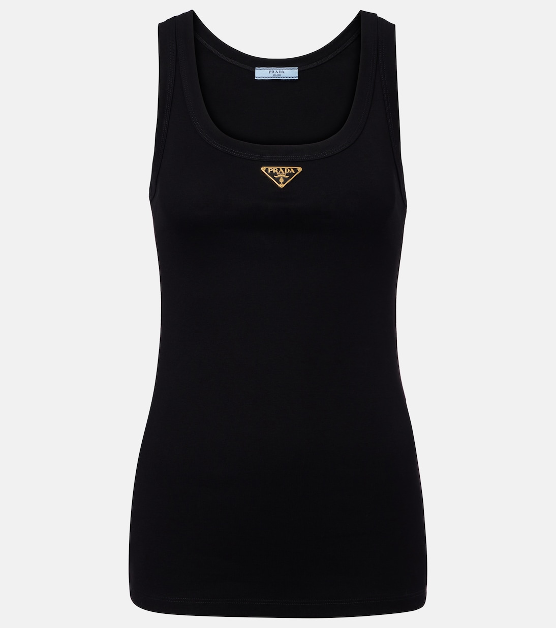 Ribbed-knit cotton jersey tank top | Prada