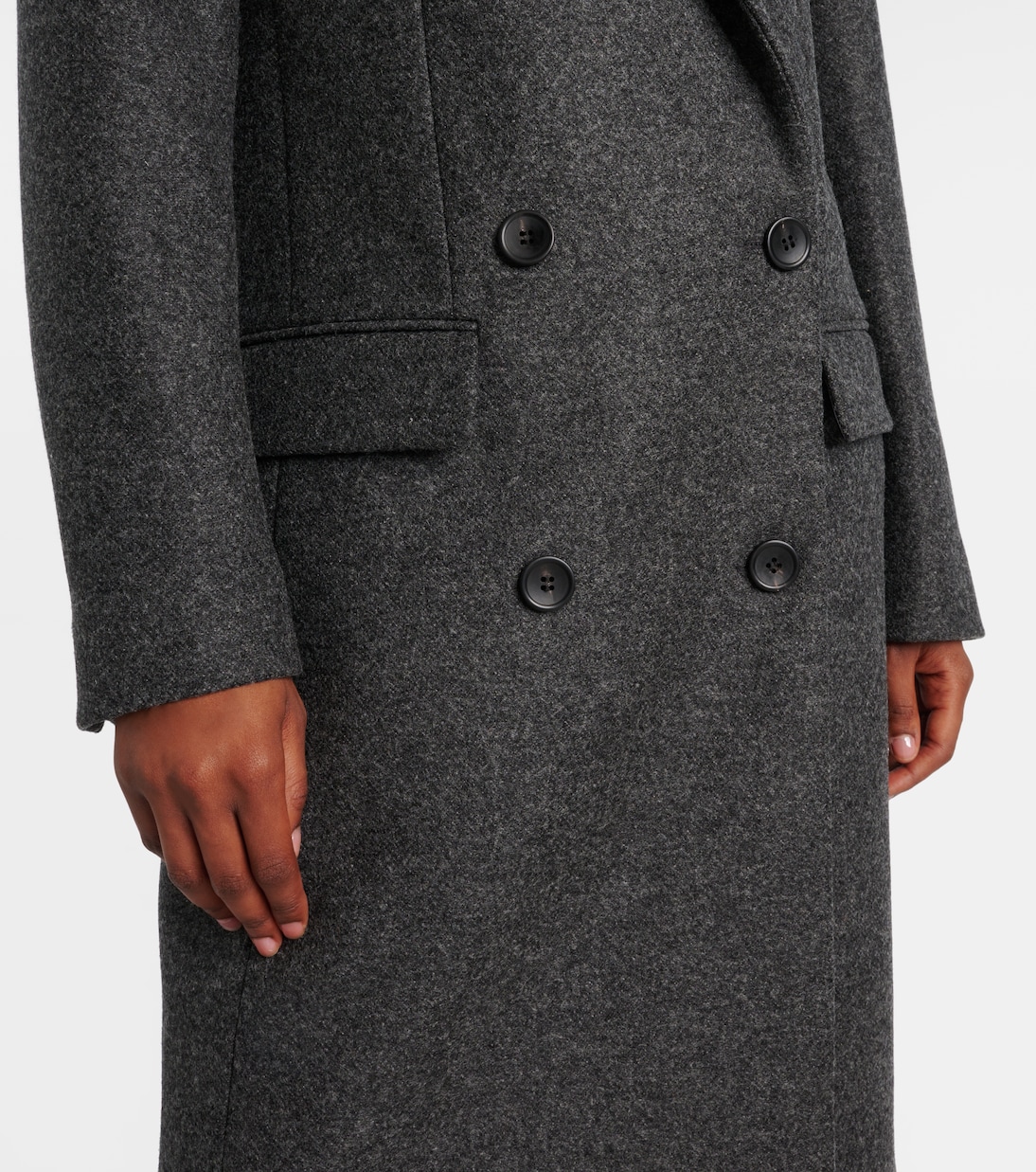 Irene double-breasted virgin wool coat | Isabel Marant