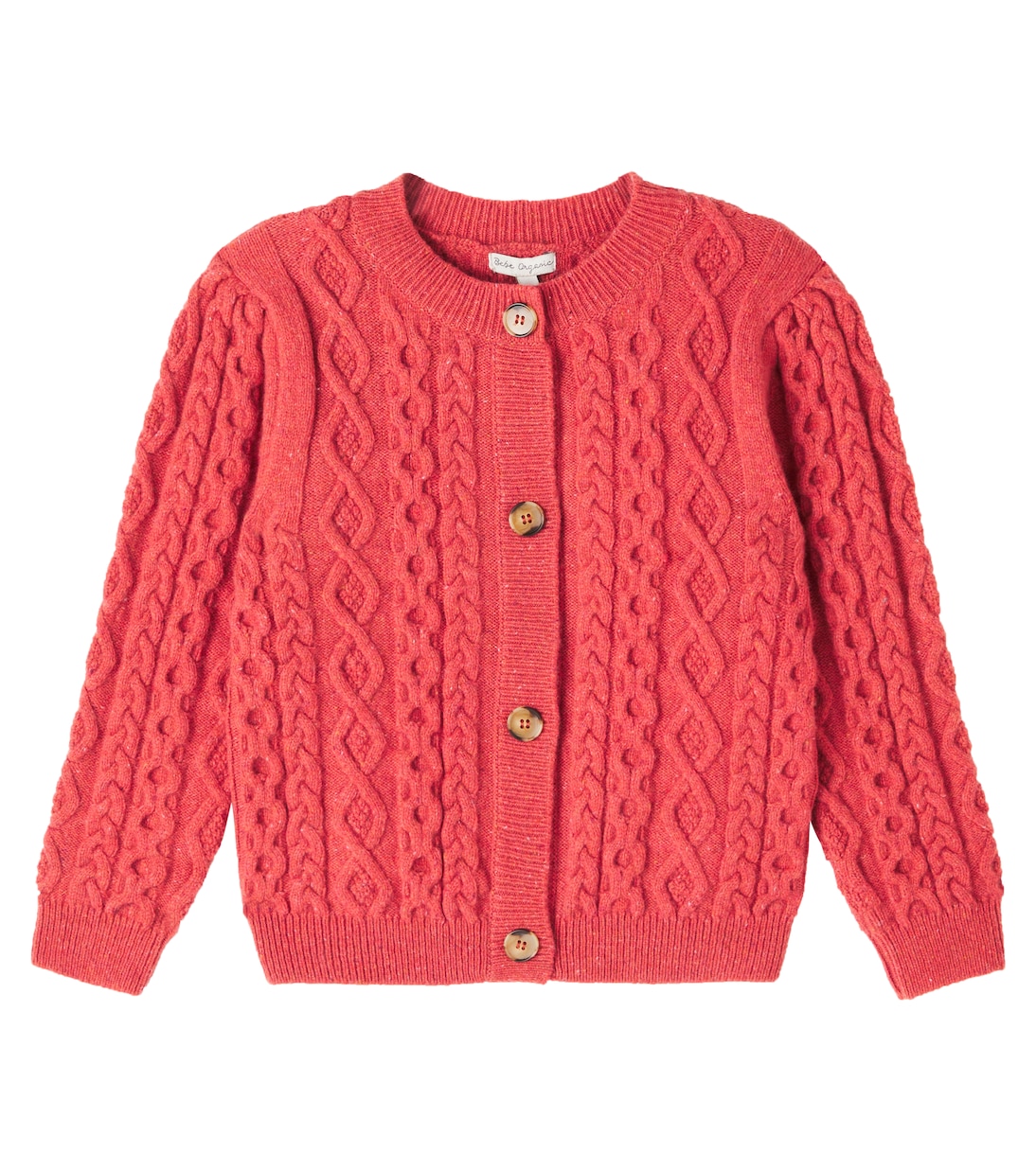 Lalisa cable-knit wool-blend cardigan | Bebe Organic