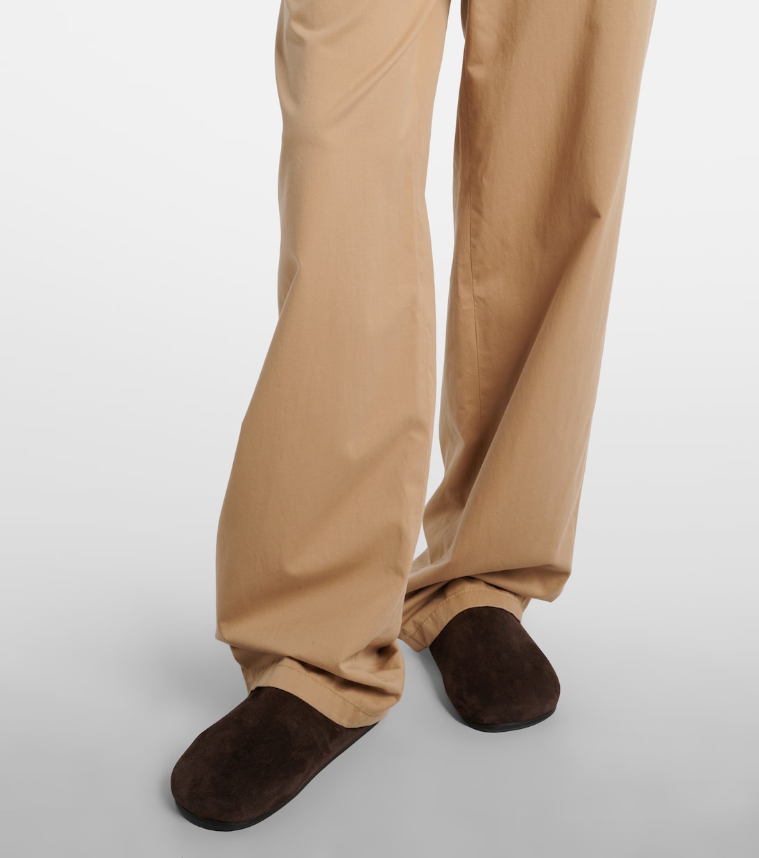 Mende cotton and cashmere wide-leg pants  | The Row