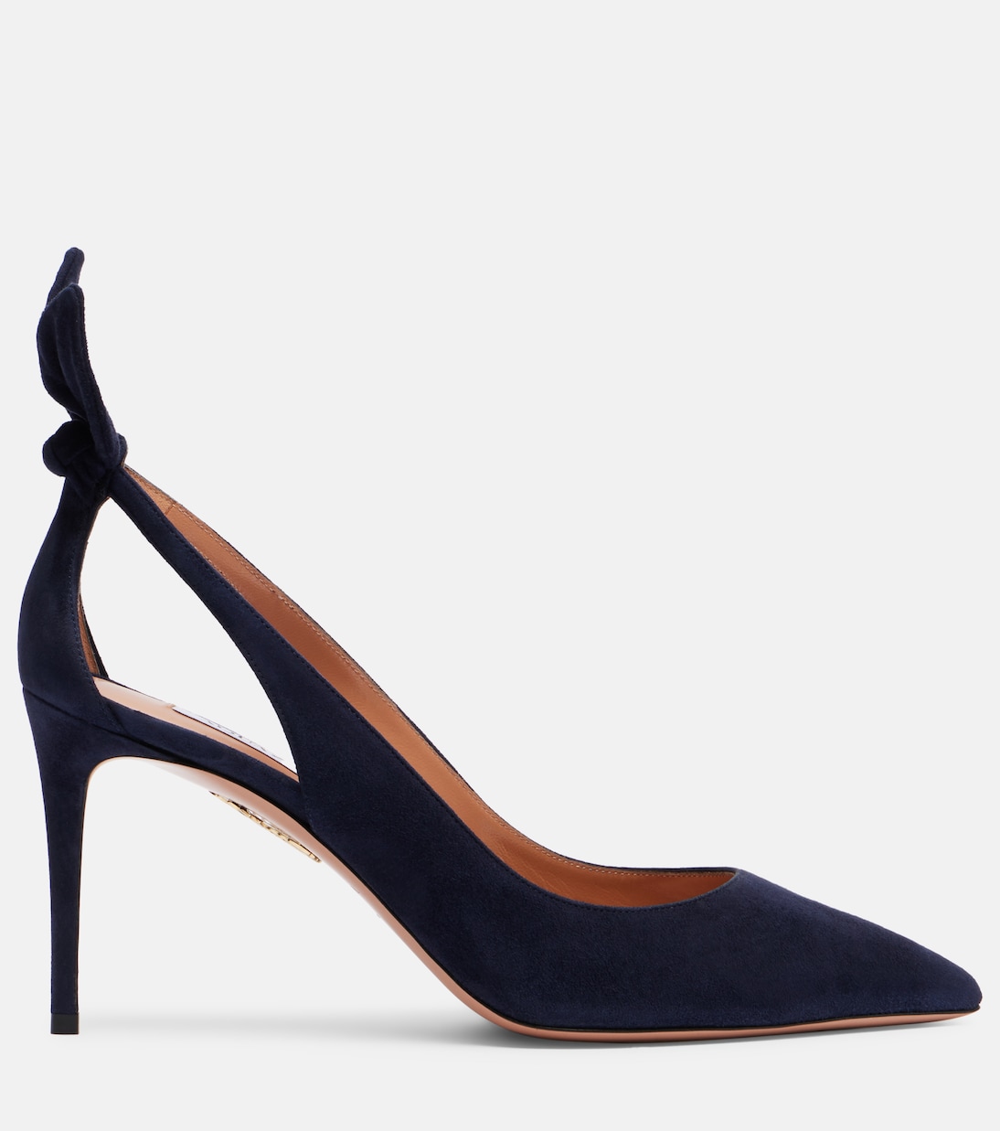 Pumps Bow Tie 85 aus Veloursleder | Aquazzura