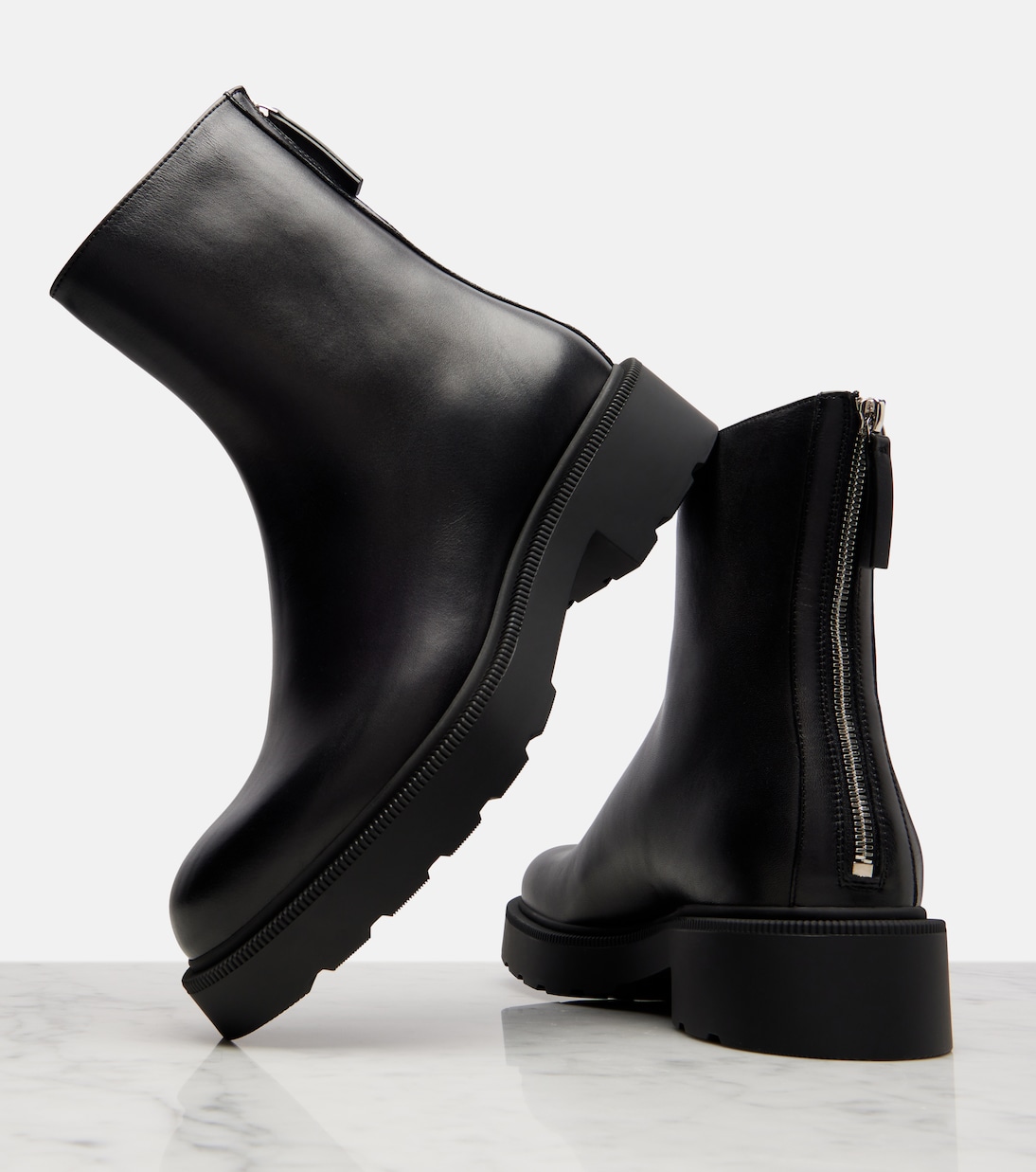 Nobilis Fast leather ankle boots | The Row
