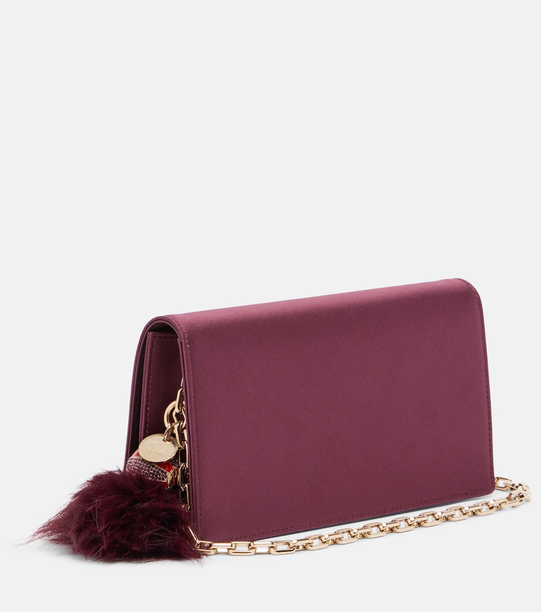 Clutch Bettina Small in crêpe di raso | Christian Louboutin
