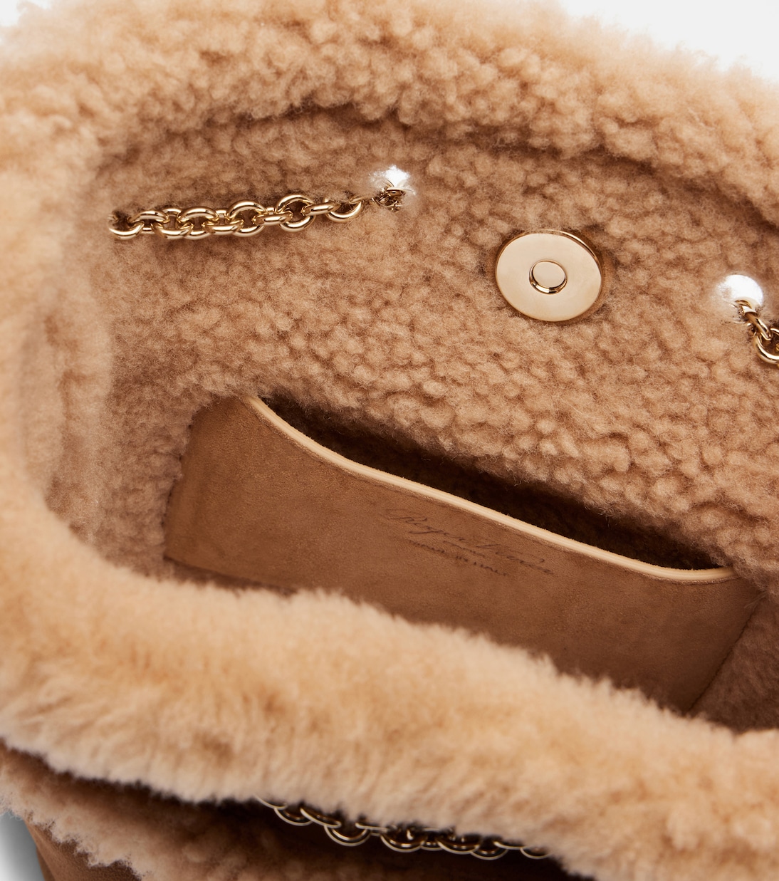 Très Vivier suede and shearling backpack | Roger Vivier