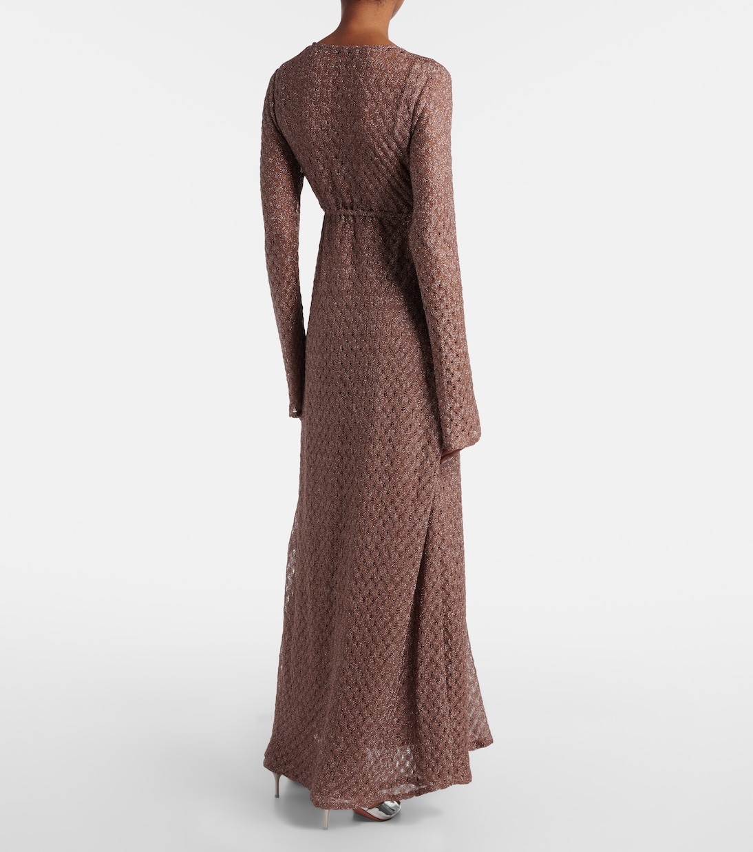 Open-knit lamé beach cover-up | Missoni