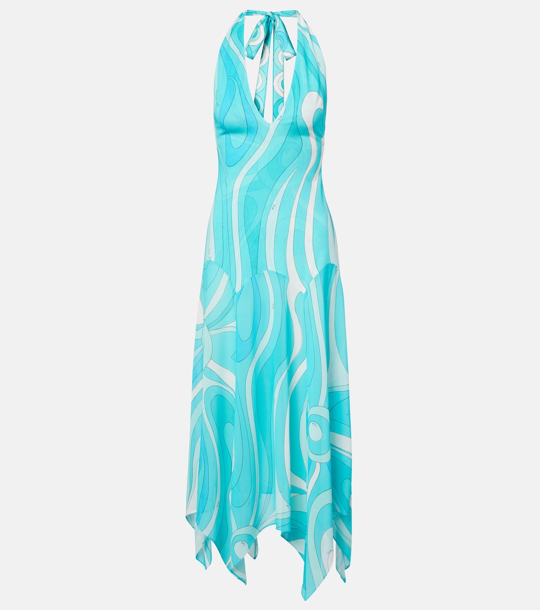 Iride halterneck jersey midi dress | Pucci