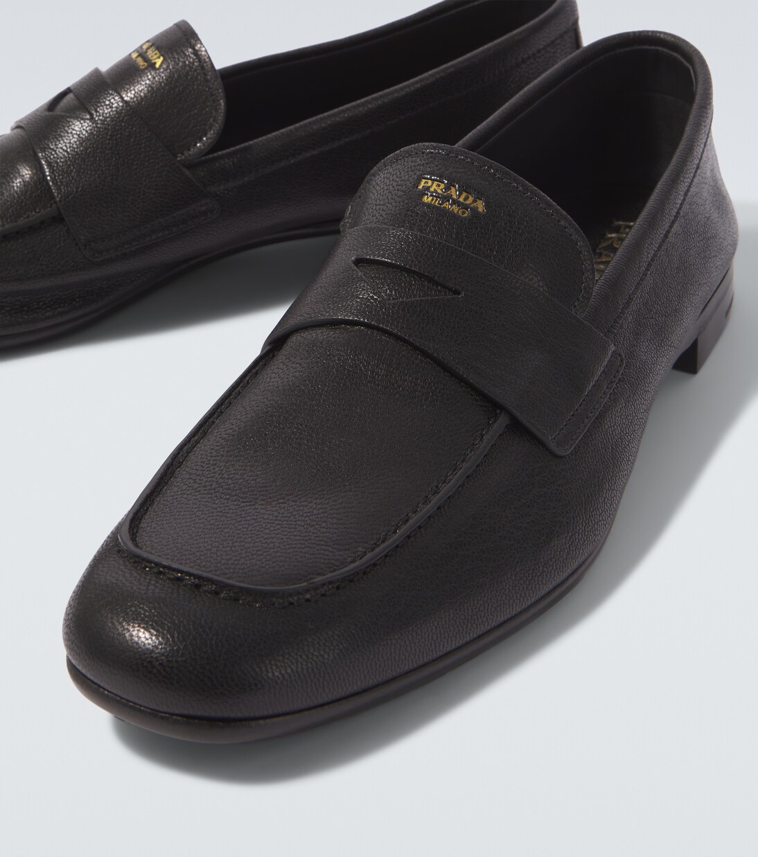 Leather penny loafers | Prada