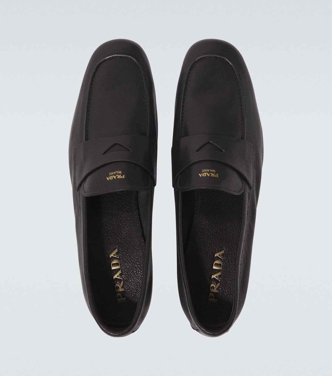 Leather penny loafers | Prada