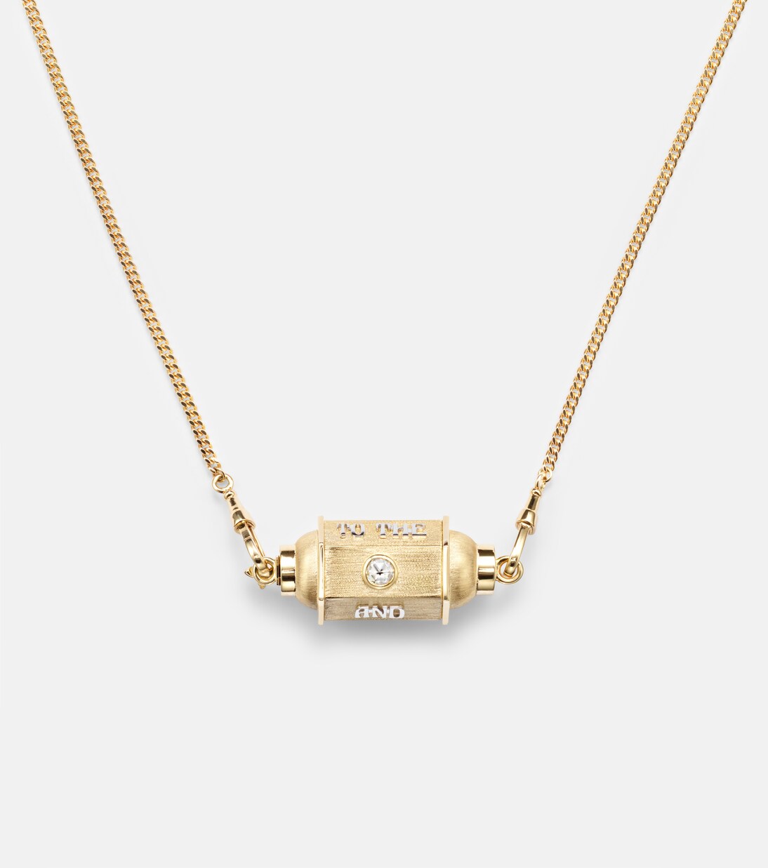Love You 18kt gold (750/1000) locket necklace with diamond and ruby | Marie Lichtenberg